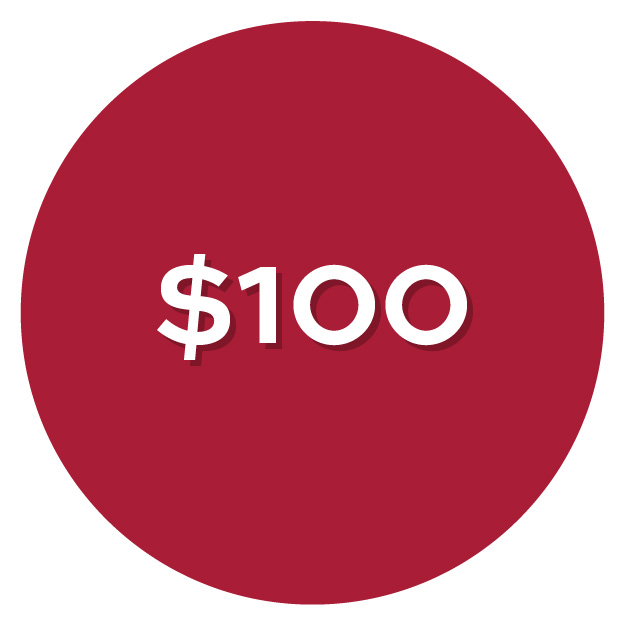 Pay What You Can $100